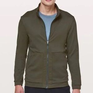 Lululemon Division Track Jacket in Olive/Military Green
